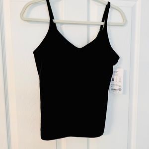 ATHLETA ELATION V-NECK shelf bra tank A-C, Sz M. Used. Pics for reference only